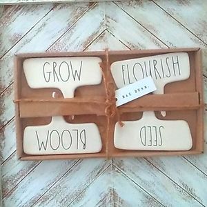 Rae Dunn Set of 4 Garden Plant Markers